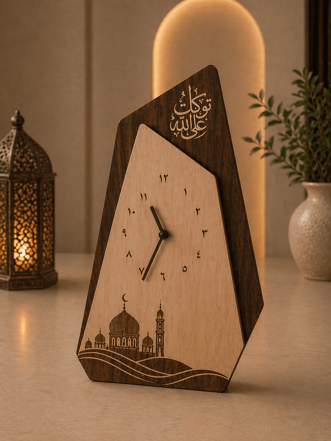 Horloge de table islamique
