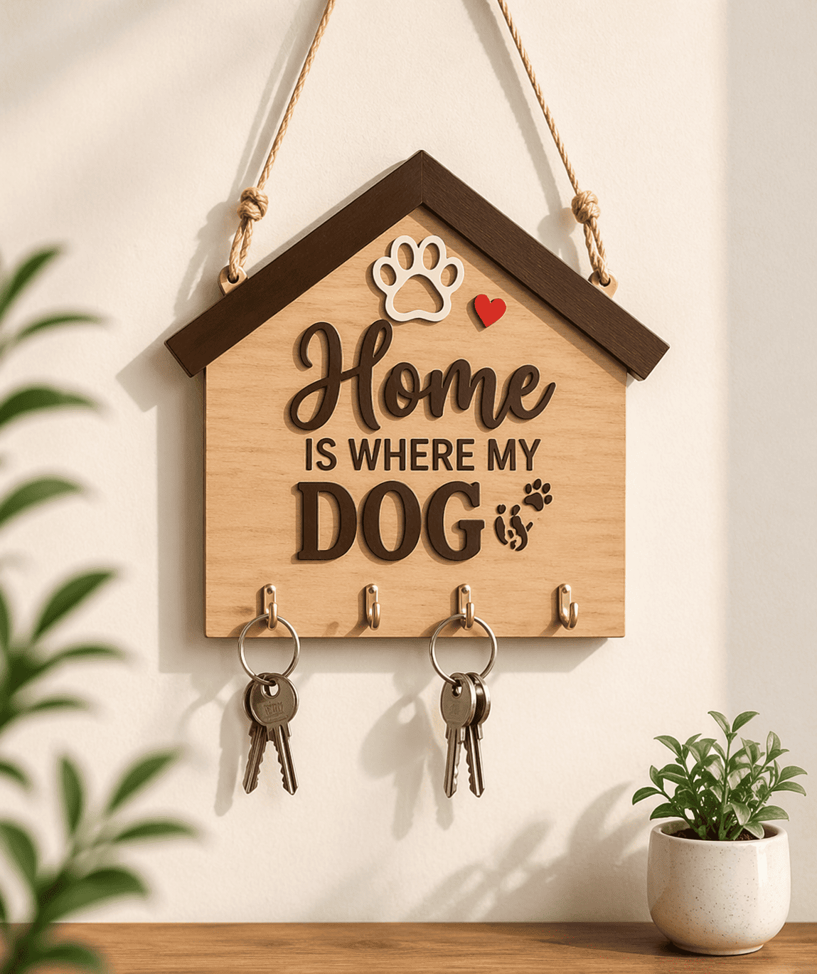 Porte-clés maison Dog Place