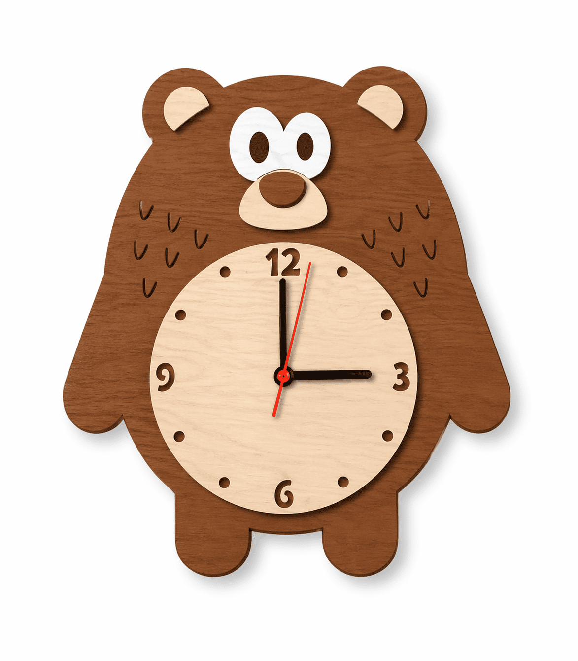 Horloge enfant Ours marron