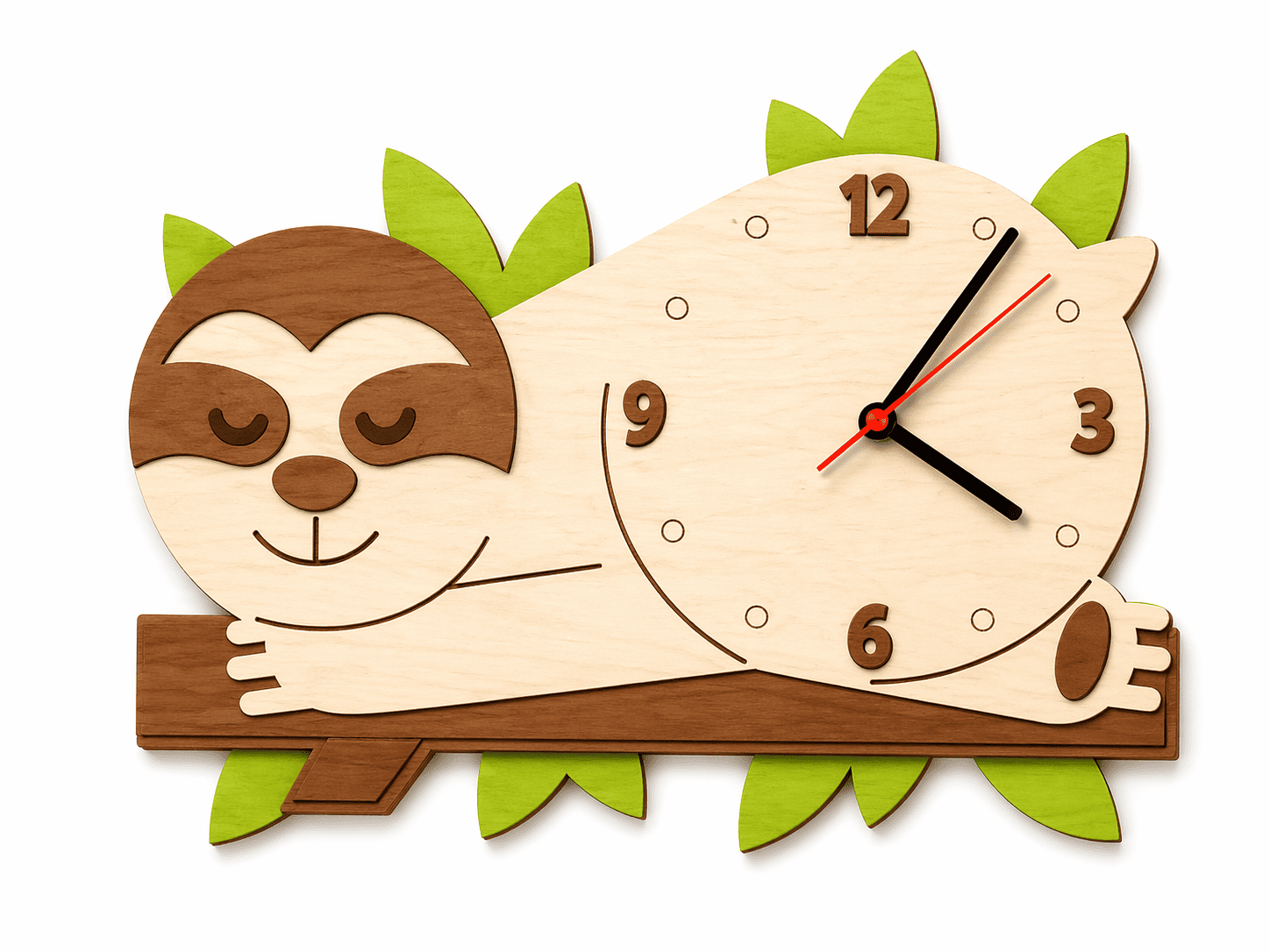 Horloge enfant Paresseux